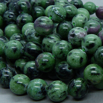 Rubin-Zoisit Perle 8 mm
