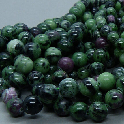 Rubin-Zoisit Perle 6 mm
