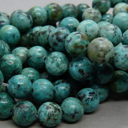 Chrysokoll-Diorit Perle 8 mm