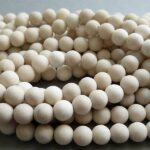 Jaspis Perle kalk weiß 6,5 mm - matt