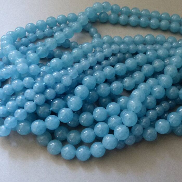 Blau Quarz Perle 6 mm - Image 3