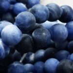 Sodalith Perle 6 mm - matt