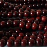 Sandelholz Perle 8,2 mm - rot braun