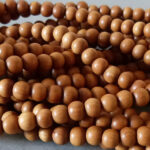 Sandelholz Perle 8 mm - natur braun