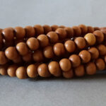 Sandelholz Perle 6,2 mm - natur braun - Image 3