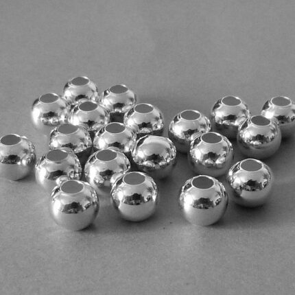 Sterling Silber Perle - 6 mm