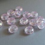 Glas Perle - rosa 14 mm