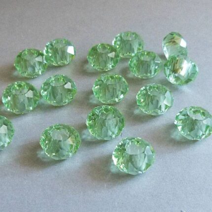 Glas Perle - grün 14 mm
