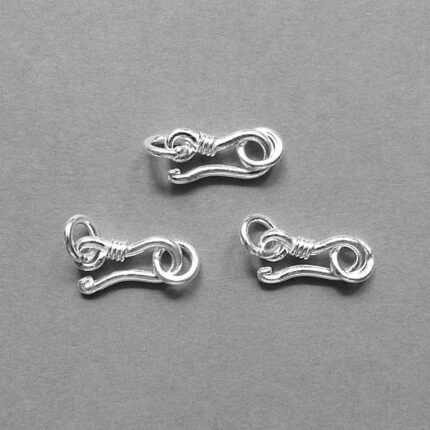 S-Haken Verschluss Sterling Silber -12 mm