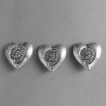 Metall Herz Perle  - 30 mm - Image 3