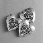 Metall Herz Perle  - 30 mm - Image 2