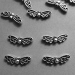 Metall Perle Flügelform - 20 mm - Image 3