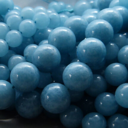 Blau Quarz Perle 12 mm