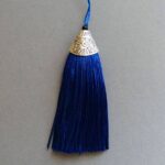 Quaste - royal blau - 80 mm