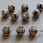 Kashmiri Perle 15 mm - schwarz - Image 3