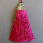 Quaste - pink - 80 mm