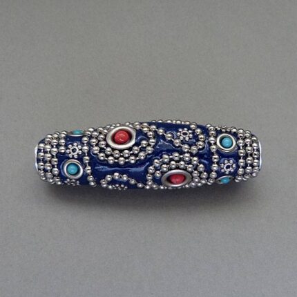 Kashmiri Perle 60 mm - blau