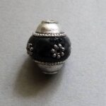 Kashmiri Perle 18 mm - schwarz - Image 3