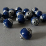 Kashmiri Perle 18 mm - blau - Image 2