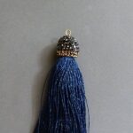 Quaste - marine blau - 68 mm - Image 2