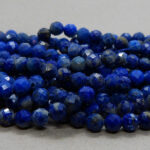 Lapislazuli Perlen Strang - ca. 4 mm - facettiert - Image 2