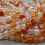 Karneol Perlen Strang 4 mm
