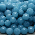 Blau Quarz Perle 10 mm