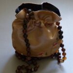 Schmuck Beutel bordeaux 14 cm - Image 3