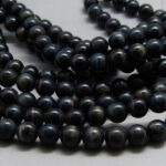Tigerauge Perle blau 6 mm - Image 4