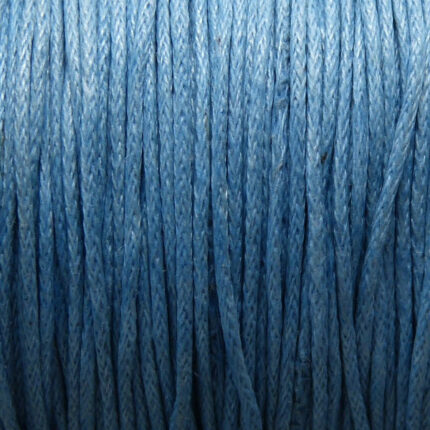 1 Meter Baumwollband - 1 mm hellblau