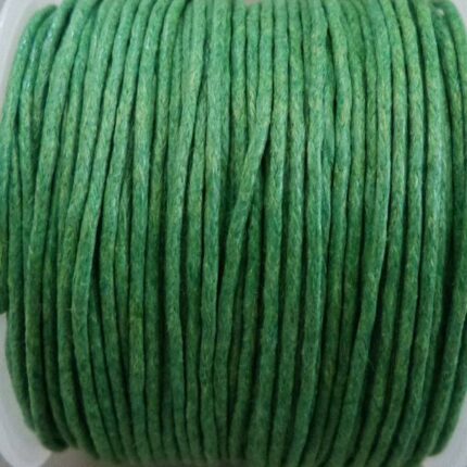 25 Meter Baumwollband - 1 mm grün