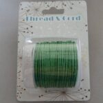 25 Meter Baumwollband - 1 mm grün - Image 2