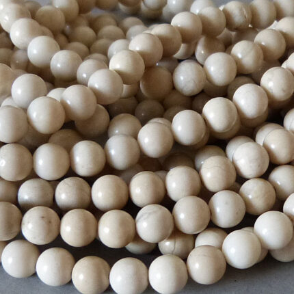 Jaspis Perle creme weiß 8 mm