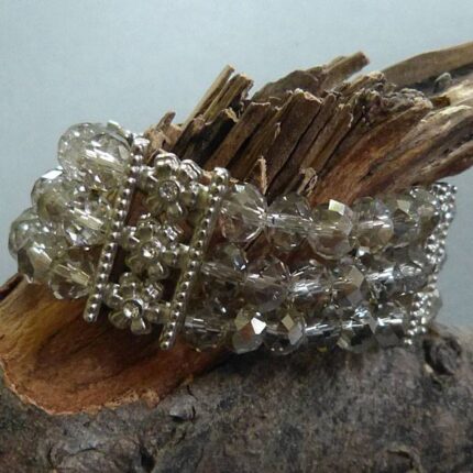 Glas Perlen Armband dreifach