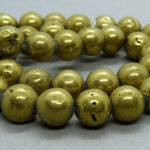 Quarz Perle - golden - 10 mm - Image 2