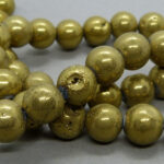 Quarz Perle - golden - 10 mm