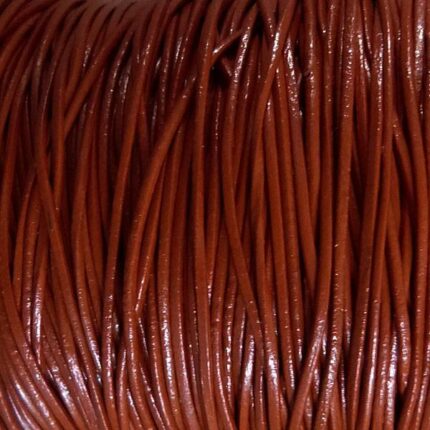 Lederband terra, rund - 1 mm