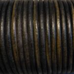 Lederband oliv, rund - 4 mm