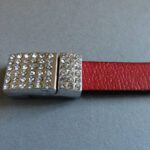 Lederband rot, flach - 10 mm - Image 3