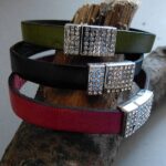 Lederband Pistazie, flach - 10 mm - Image 2