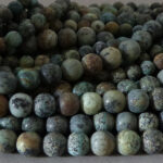 Chrysokoll-Diorit Perle 8,4 mm - matt