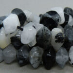 Rutil Quarz Nugget 10 mm - facettiert