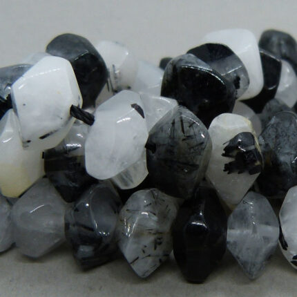 Rutil Quarz Nugget 10 mm - facettiert
