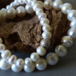 Süßwasser Perlen Armband - weiss - Image 3