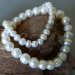 Süßwasser Perlen Armband - weiss - Image 2