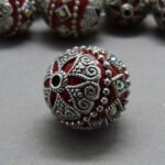 Kashmiri Perle 20 mm - rot - Image 4