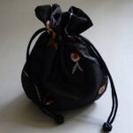 Schmuck Beutel schwarz 14 cm