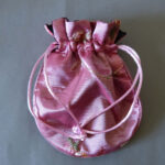 Schmuck Beutel rosa 14 cm