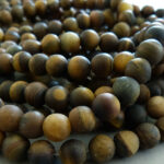 Tigerauge Perle 6 mm - matt