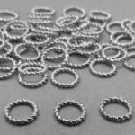 Binde Ring 8 mm - geschlossen - versilbert - Image 3
